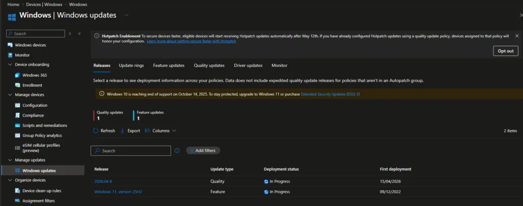 MECM Windows Devices