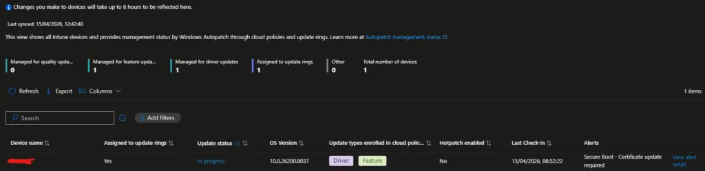 SecureBoot Update Required Image